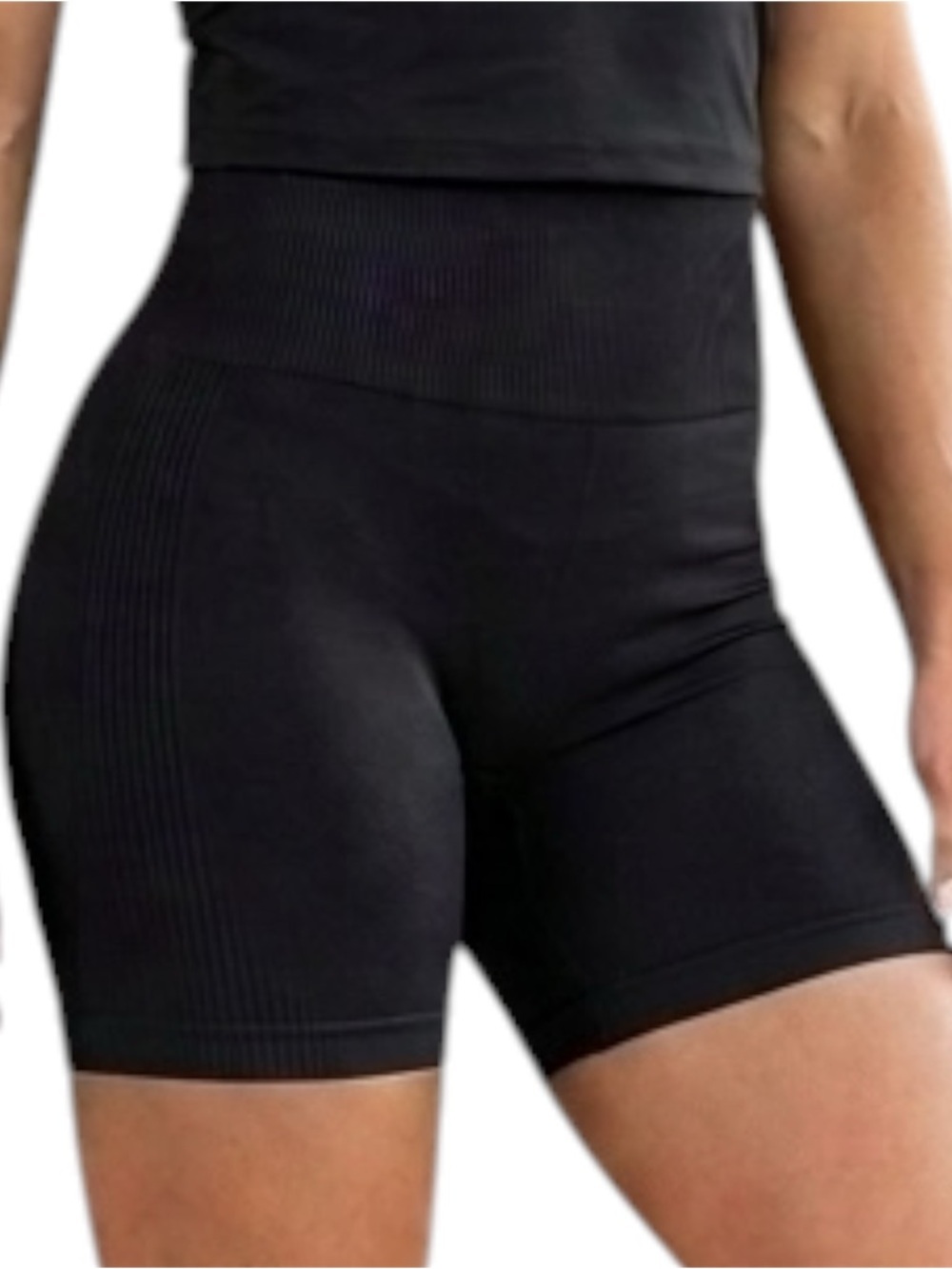 Victoria’s Secret Pink High-Waist Black Women’s Seamless Shorts size Medium